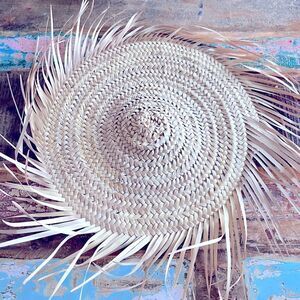 Rattan Straw Boho Wall Decor